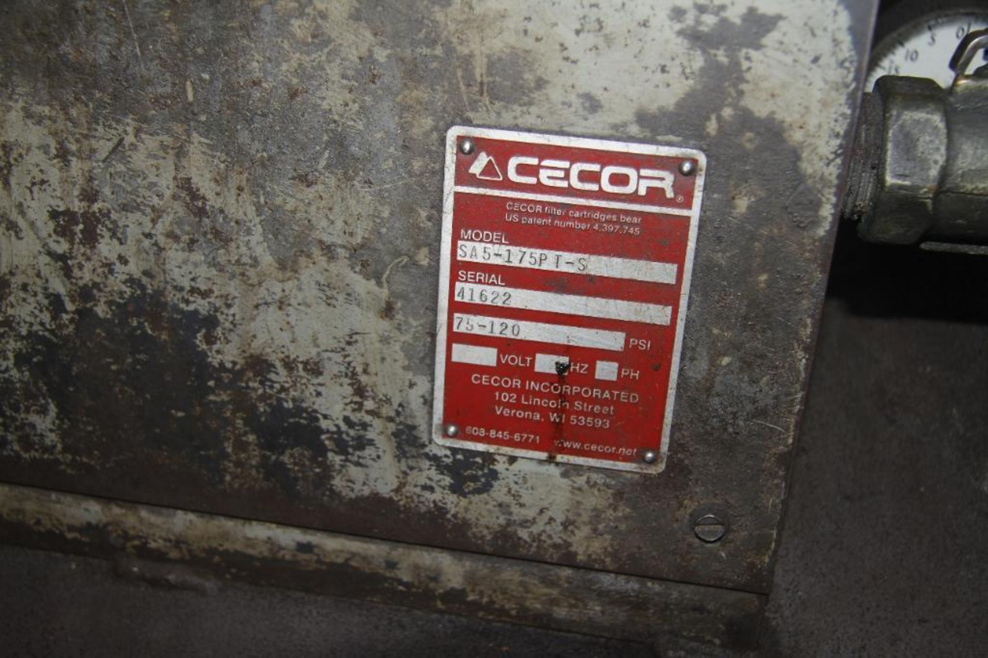 Cecor Mdl.9a5-175pt-S Portable Oil Sump Pump & Tank, S/N:41622 - Image 3 of 3