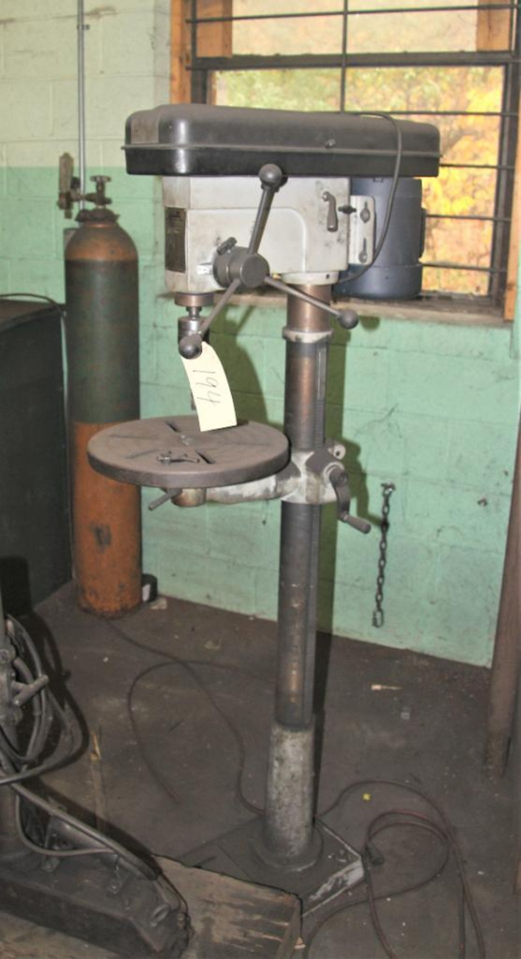 16" Manhattan Mdl.951230 Floor Type Drill Press, 1/2-HP, Single Phase, 13-3/4"Dia. Table, S/N:70848