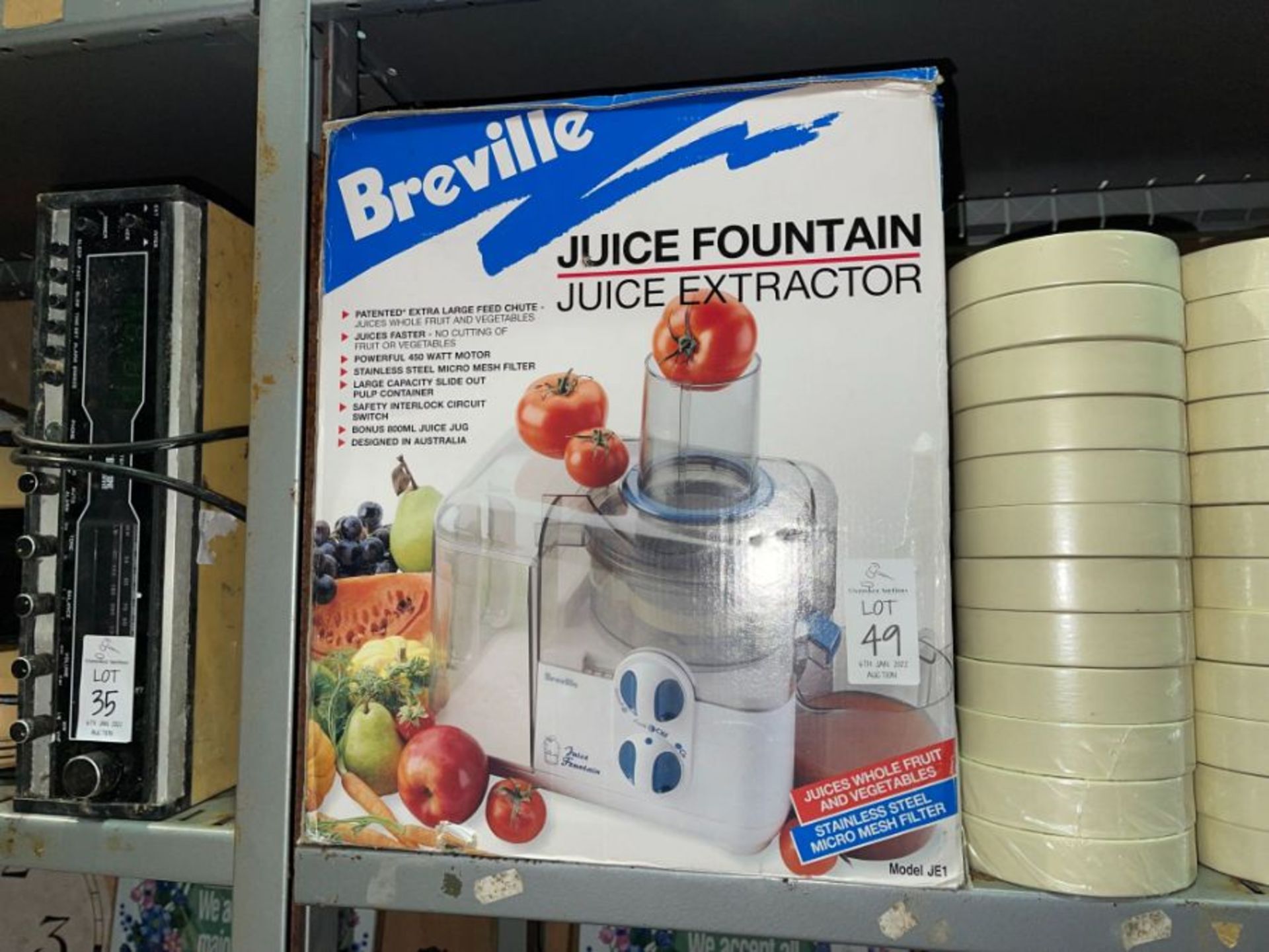 BREVILLE JUICE EXTRACTOR FOUNTAIN