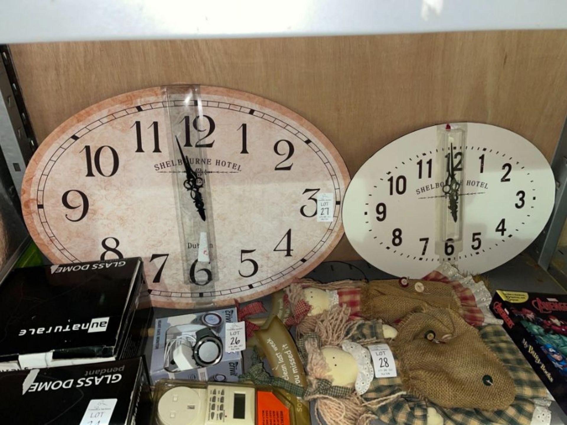 2X ASSORTED SHELBOURNE HOTEL CLOCKS