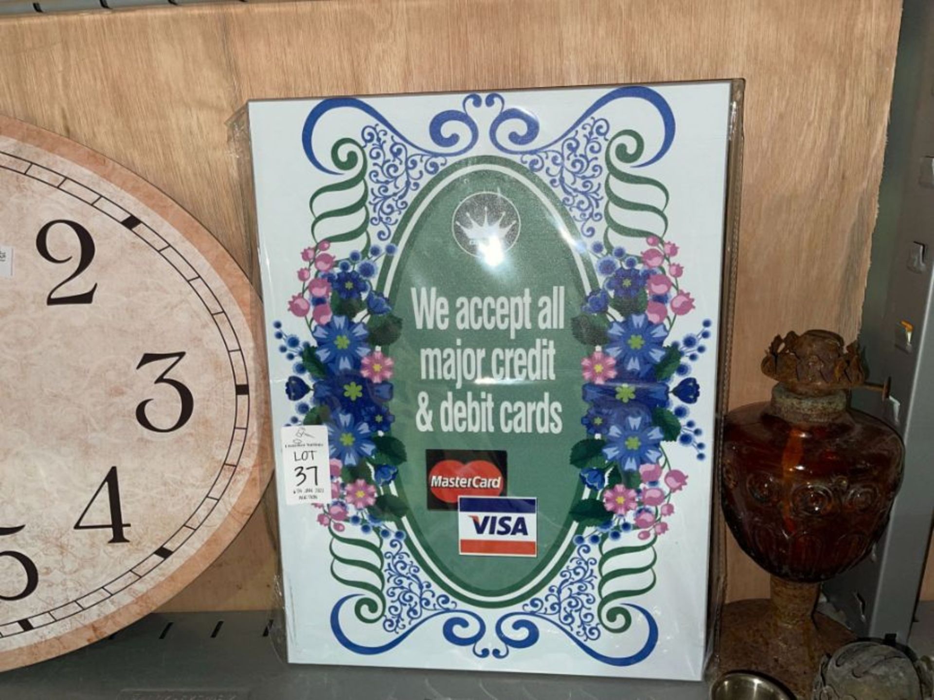 LARGE CREDIT/DEBIT CARD PLAQUE