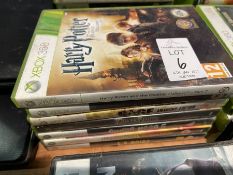 6X ASSORTED XBOX 360 GAMES & 1X XBOX GAME