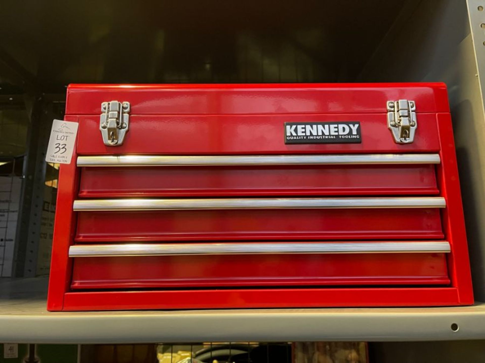 KENNEDY 3-DRAWER TOOL CHEST - RED