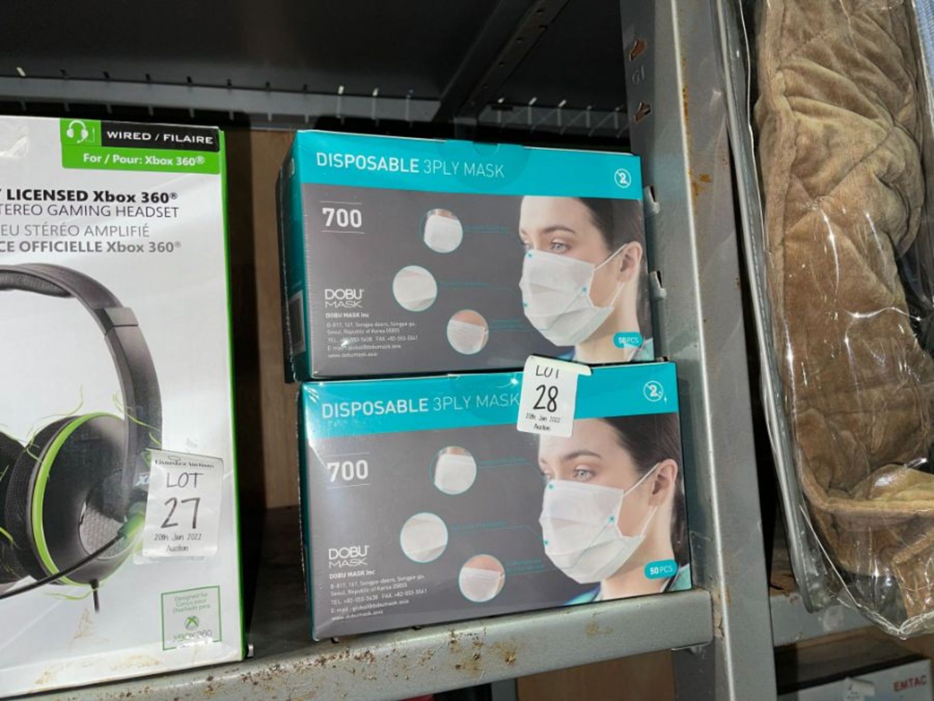 2X BOXES OF 50X DISPOSABLE MASKS