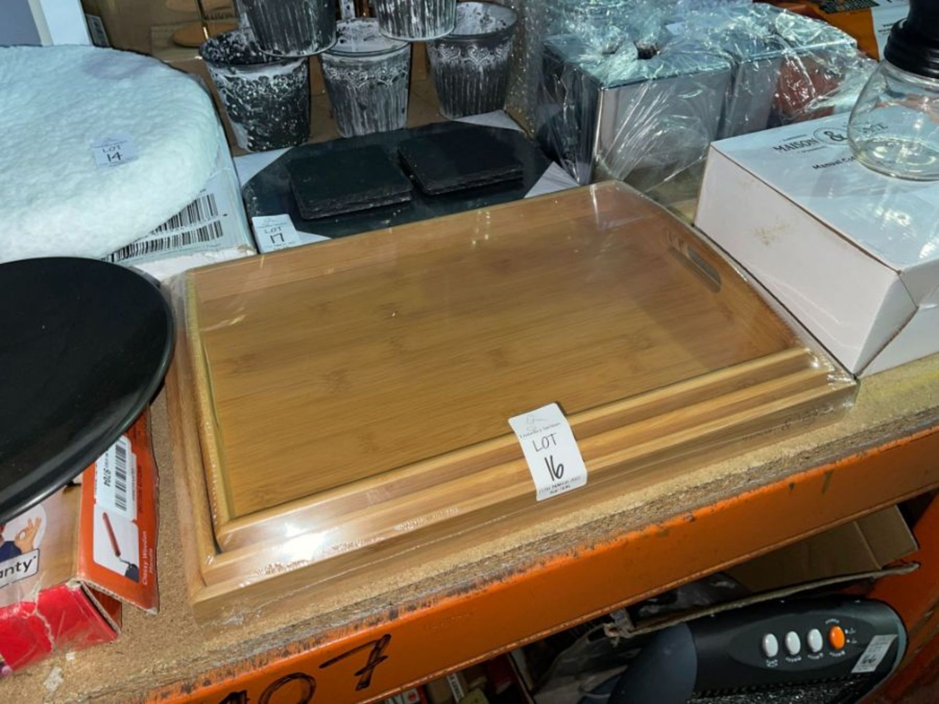SET OF 3X BAMBOO SERVING TRAYS (SEALED)