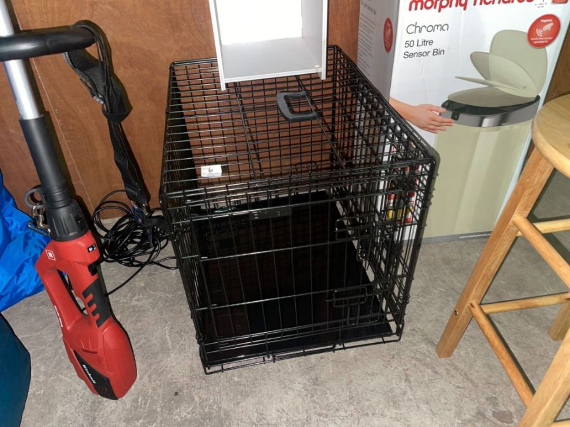 BLACK COLLAPSIBLE PET CAGE/CARRIER