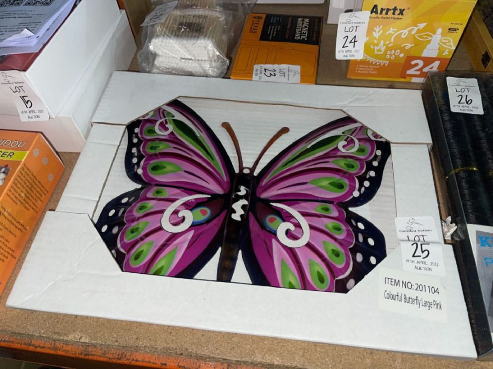 LARGE TIN BUTTERFLY WALL HANGING (NEW)