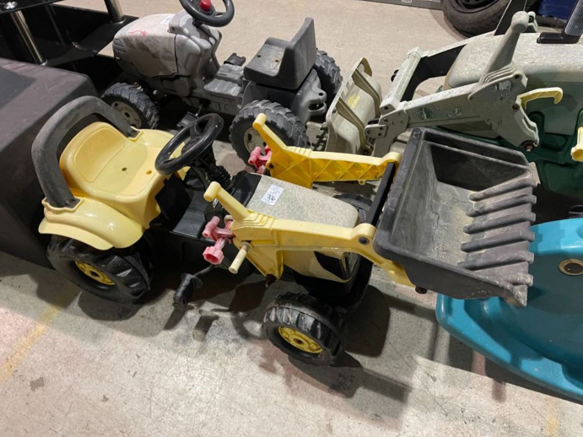 YELLOW RIDE-ON TRACTOR