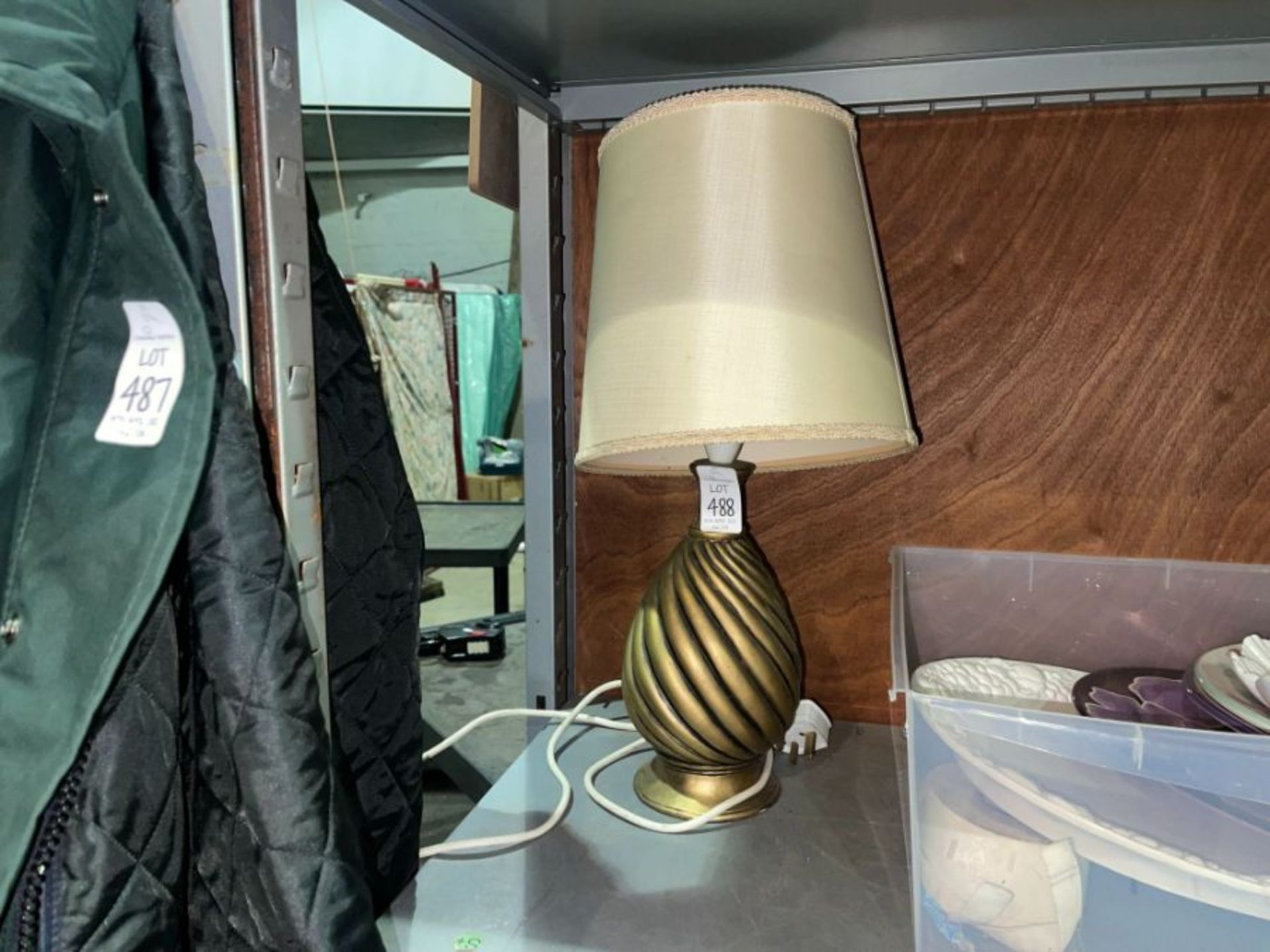 GOLD COLOURED TABLE LAMP