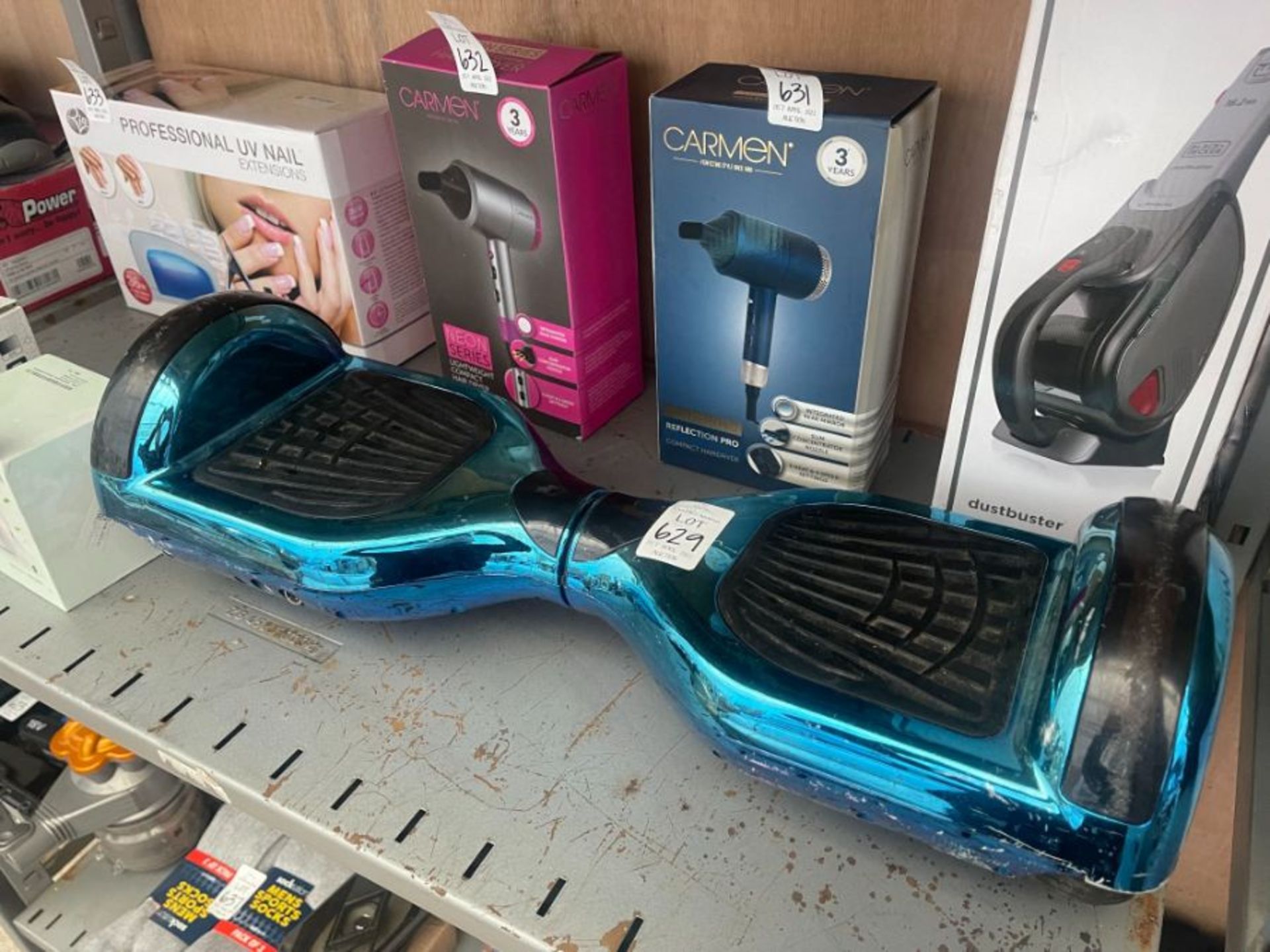 BLUE HOVER BOARD (NO CHARGER)