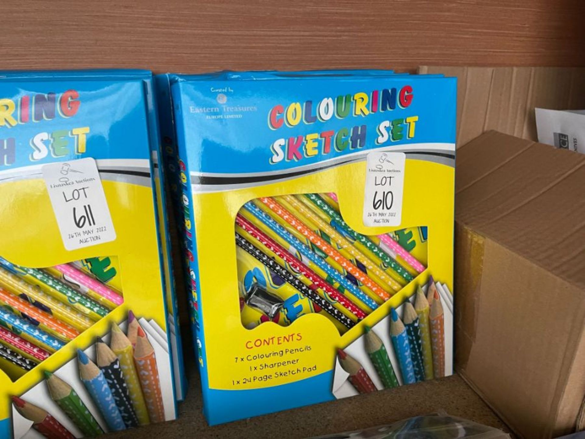 6 BOXES OF COLOURING SKETCH SETS