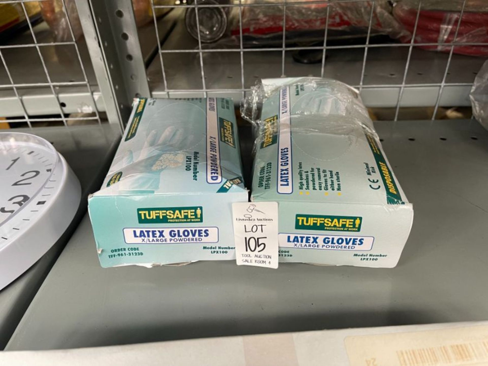2X BOXES OF TUFFSAFE LATEX GLOVES (XL)