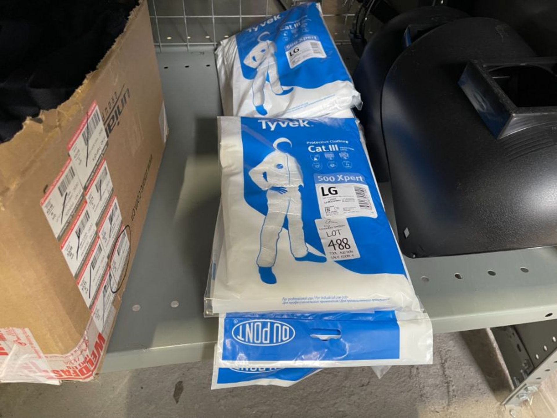 6X DU PONT TYVEK 500 XPERT PROTECTIVE SUITS (LARGE)