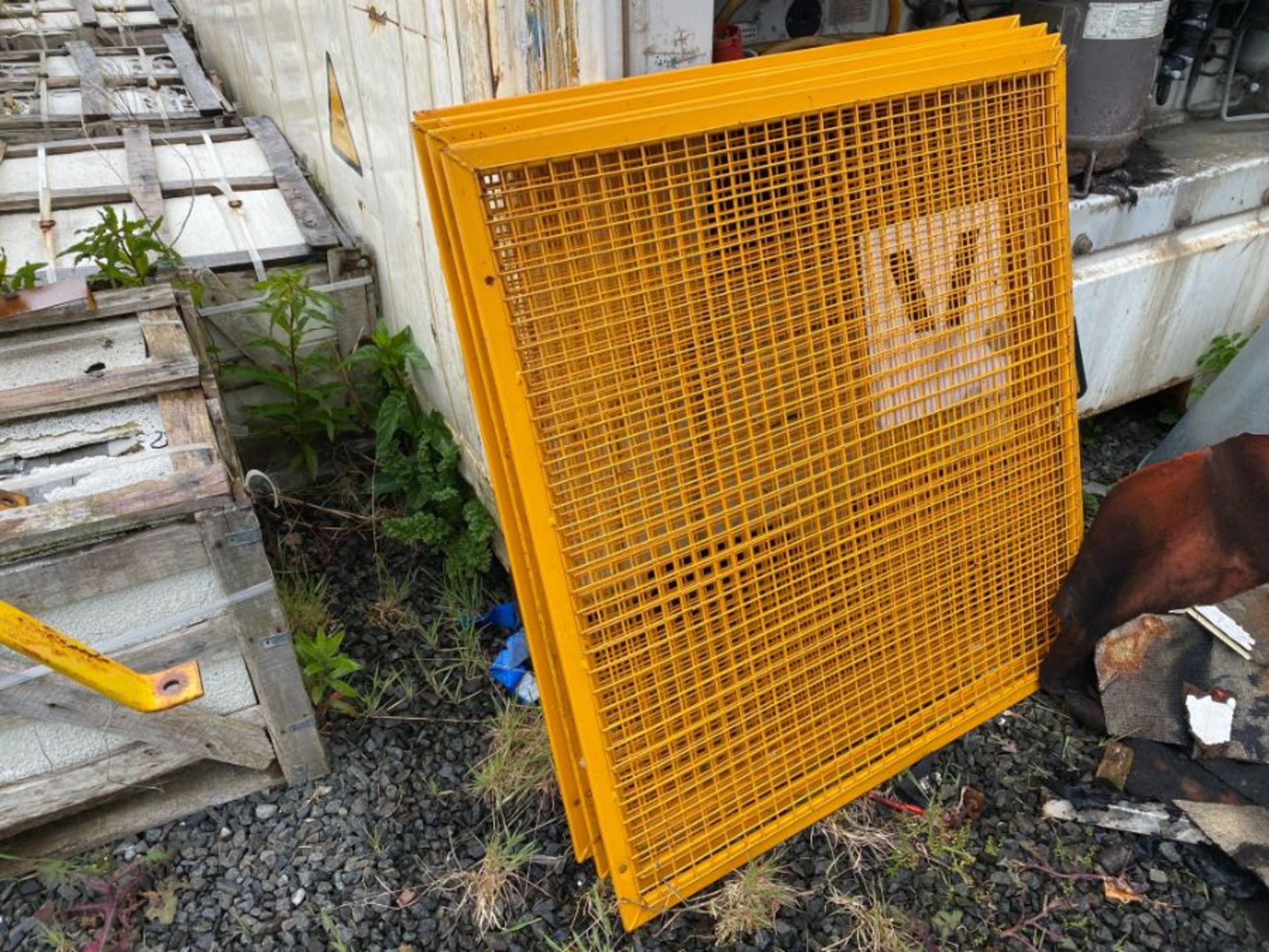 6X YELLOW STEEL MESH PANELS (41.5" X 43") - Image 2 of 2