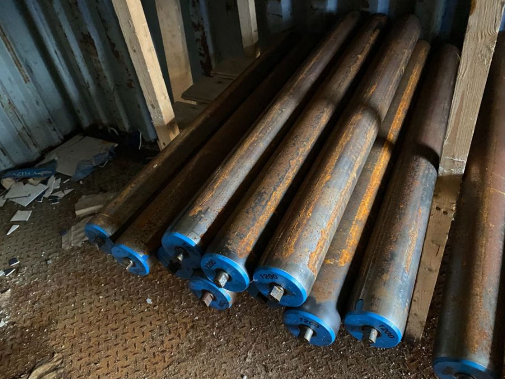 10X STEEL ROLLERS - Image 2 of 2