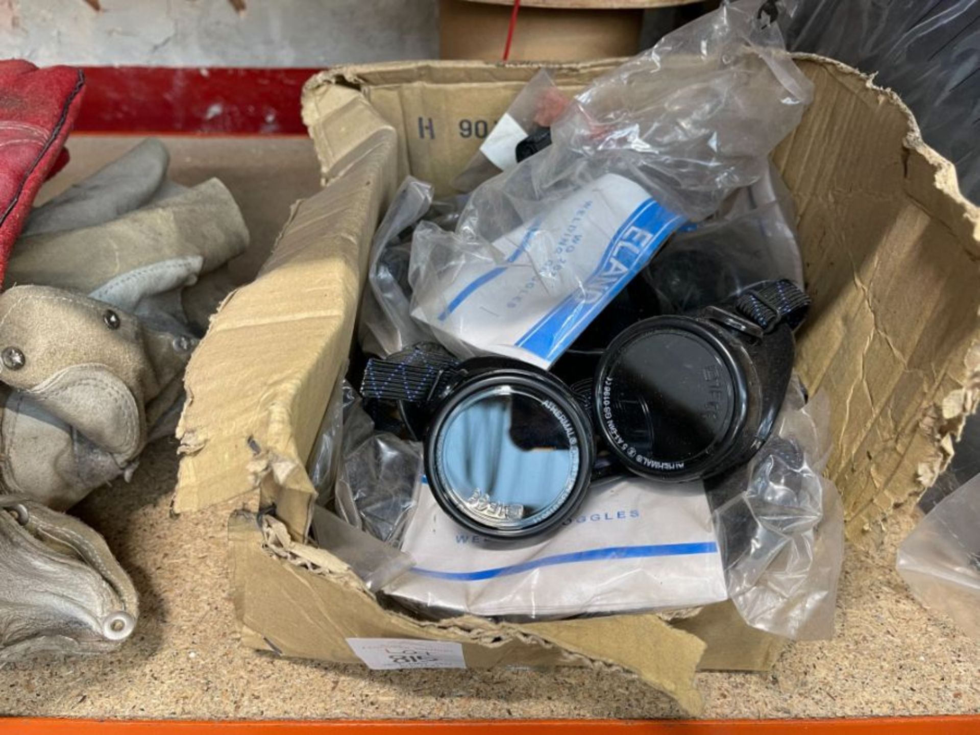 BOX OF WELDING GOGGLES