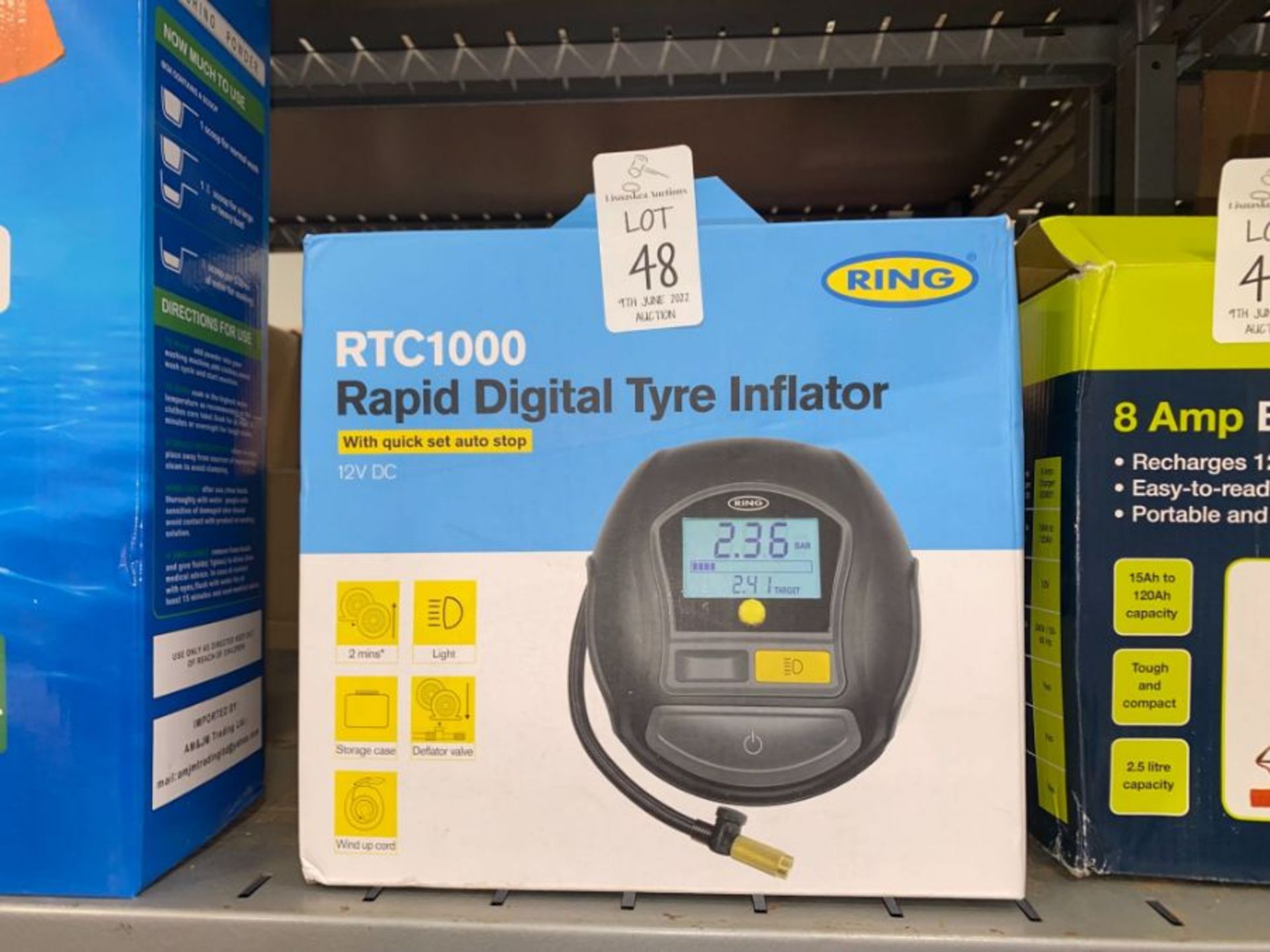 RING RTC1000 RAPID DIGITAL TYRE INFLATOR