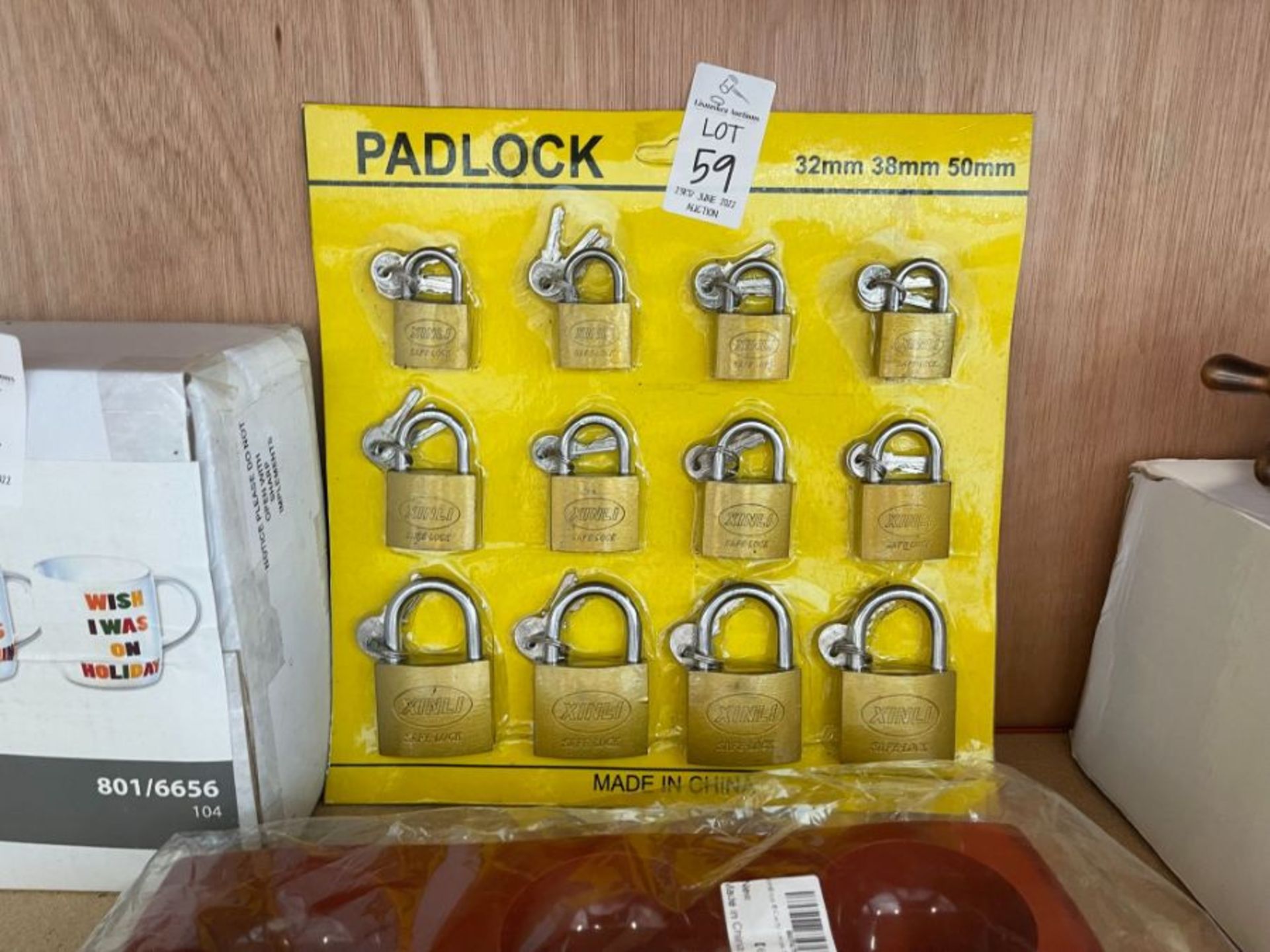 PACK OF 12 PADLOCKS NEW