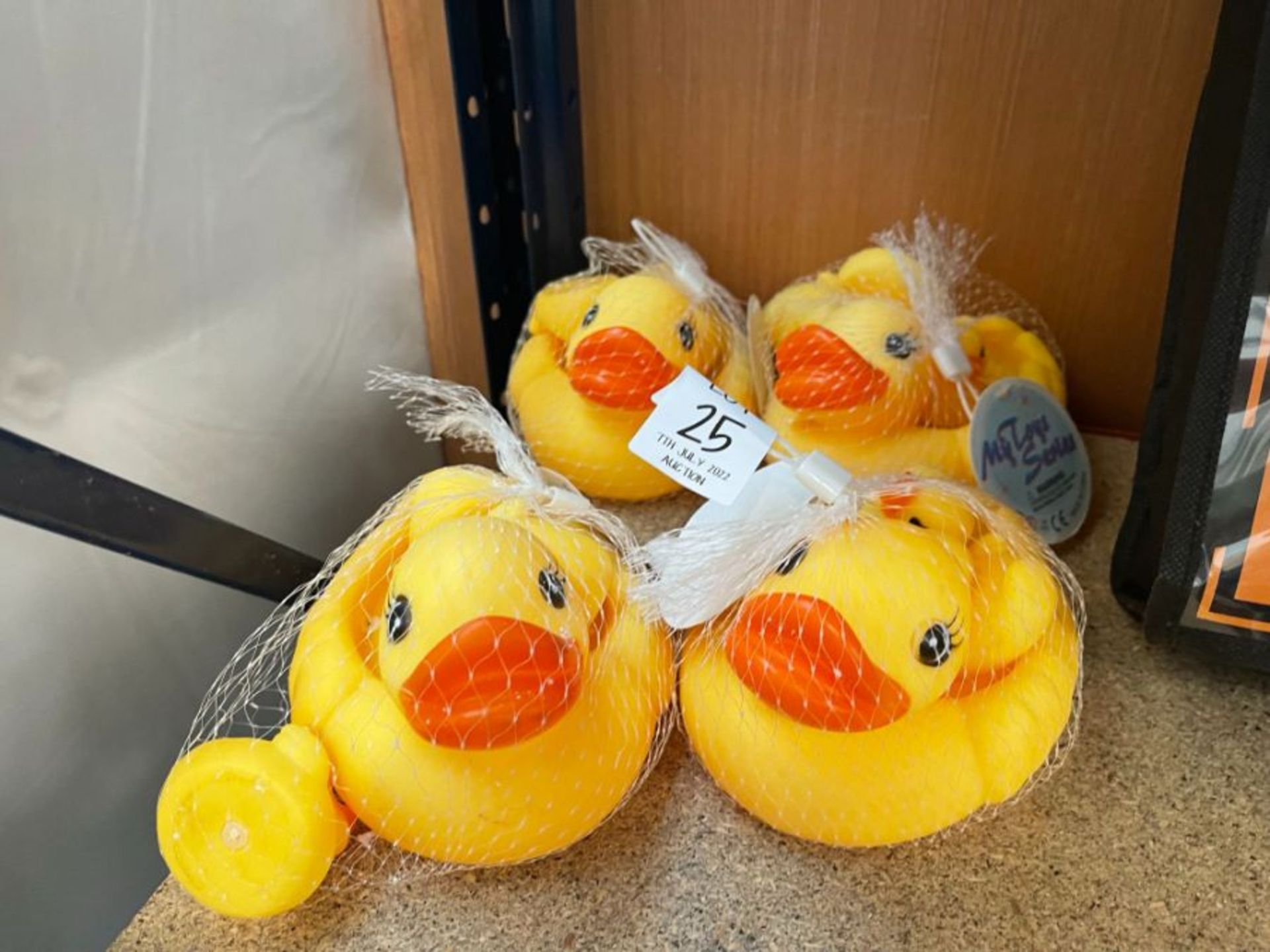 4X PACKS OF YELLOW RUBBER DUCKIES