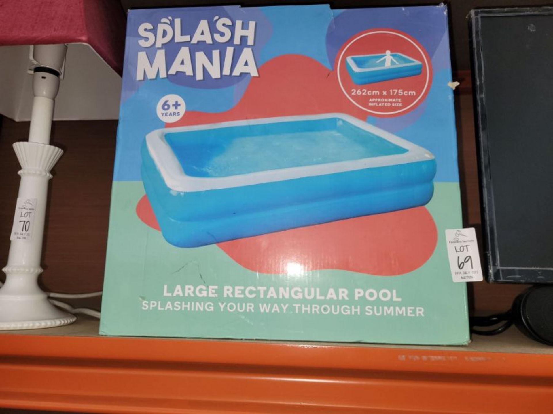 SPLASH MANIA LARGE RECTANGULAR POOL