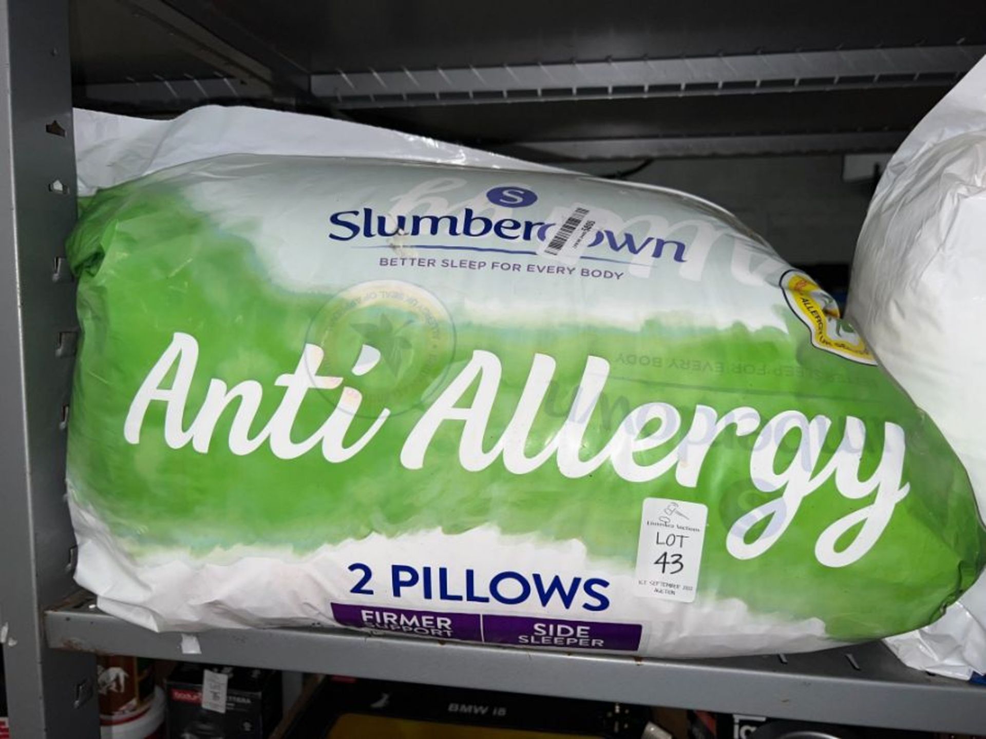 PACK OF 2X SLUMBERDOWN ANTI-ALLERGY PILLOWS