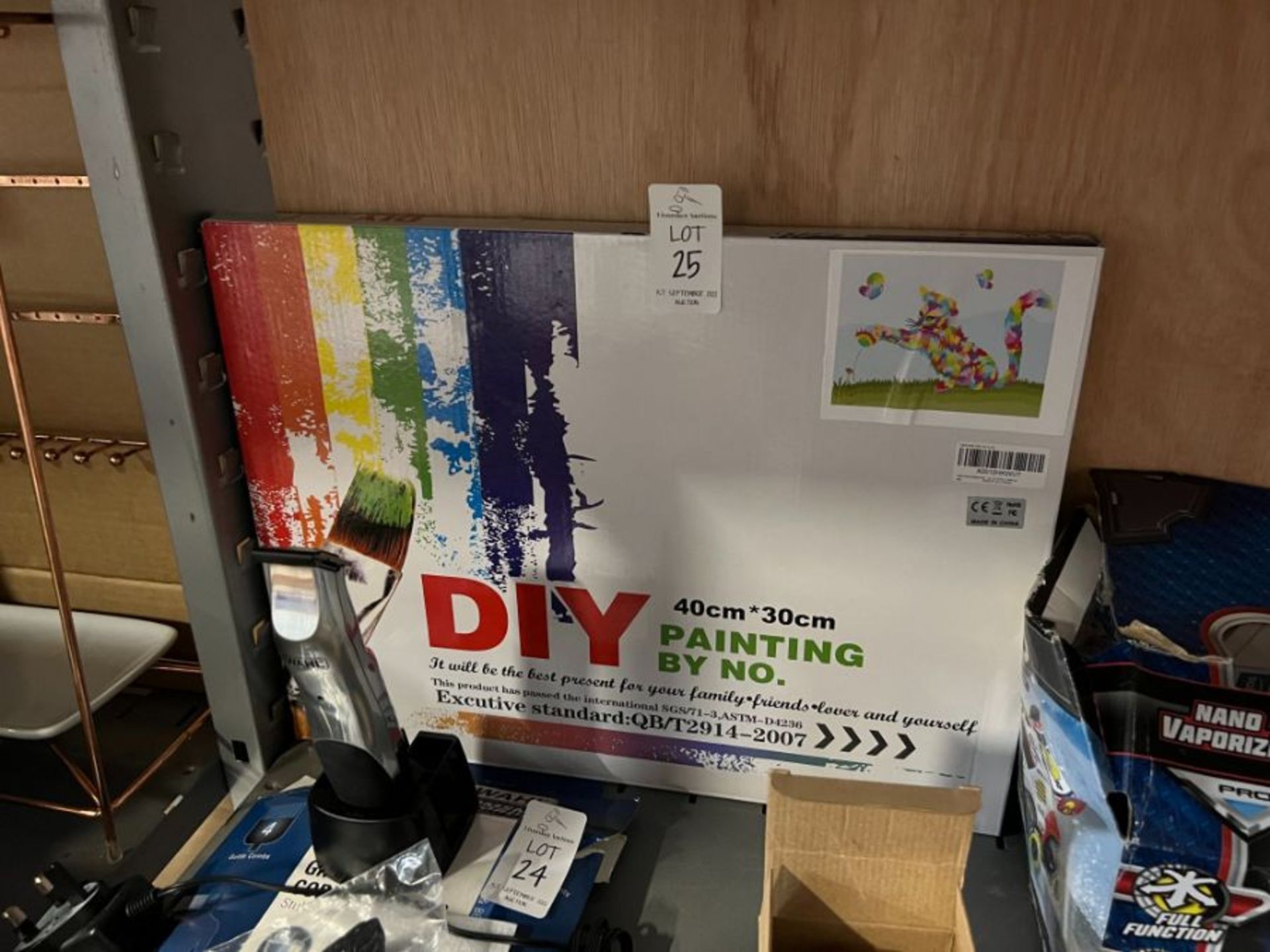 DIY PAINT BY NO. CAT PAINTING KIT (NEW)