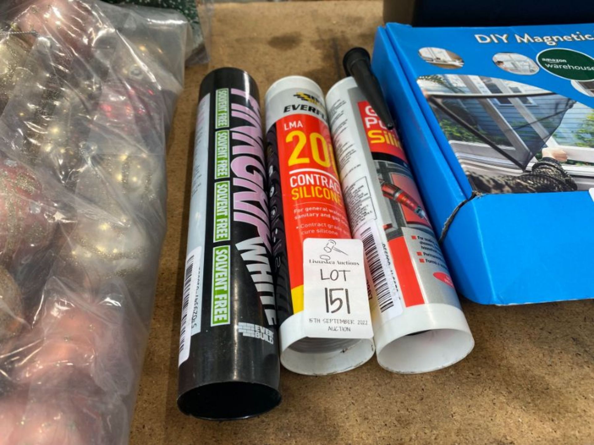 3X ASSORTED TUBES OF SEALANT/SILICONE