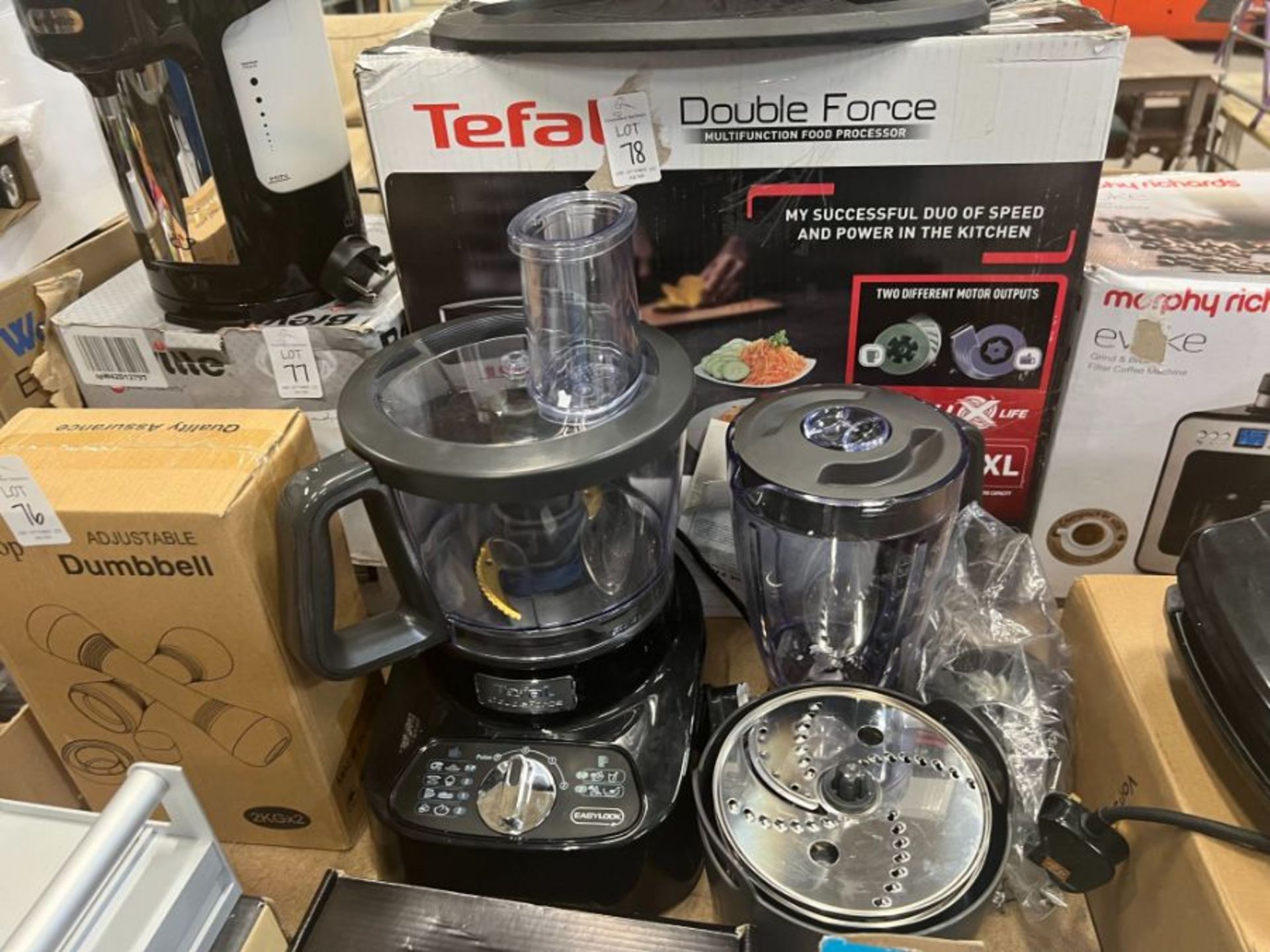TEFAL DOUBLE FORCE MULTIFUNCTIONAL FOOD PROCESSOR (WORKING)