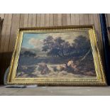 GILT COUNTRY SCENE PRINT