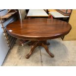OVAL TIP-OVER TABLE