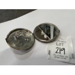 HALLMARKED SILVER MAKE UP COMPACT MIRROR