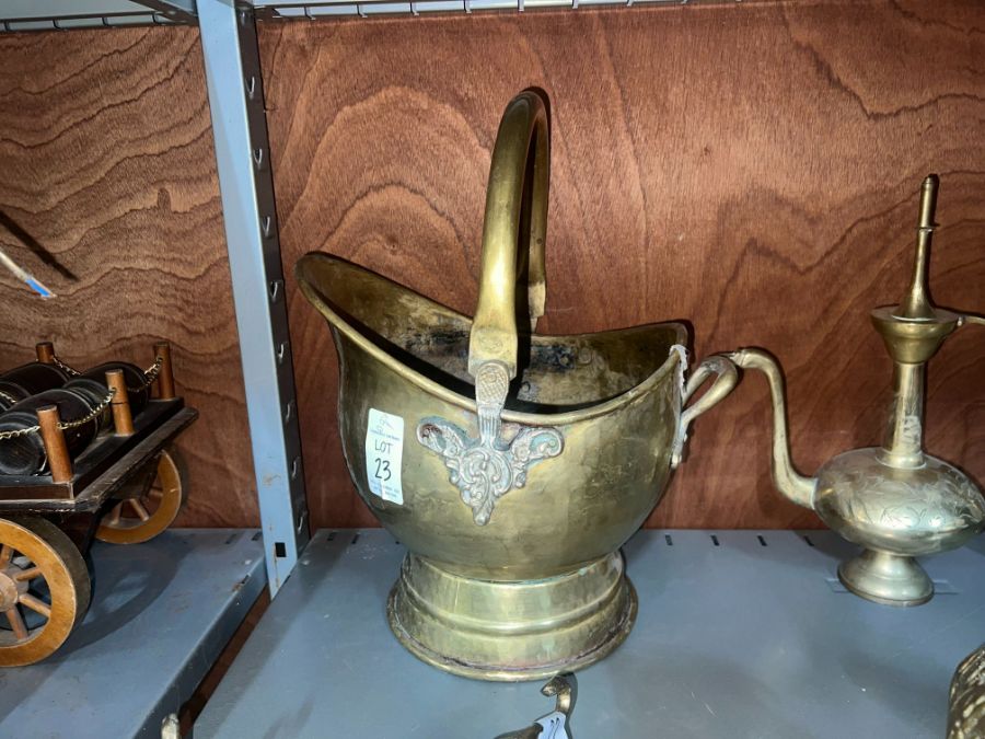 BRASS COAL BUCKET