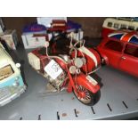 RED MOTORBIKE & SIDECAR MODEL
