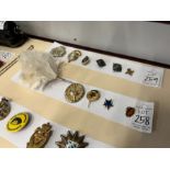 5X ASSORTED MILITARY BADGES & PINS