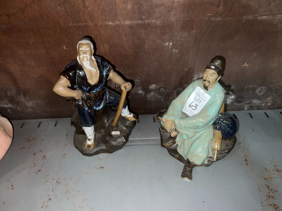 2X ORIENTAL FIGURINES