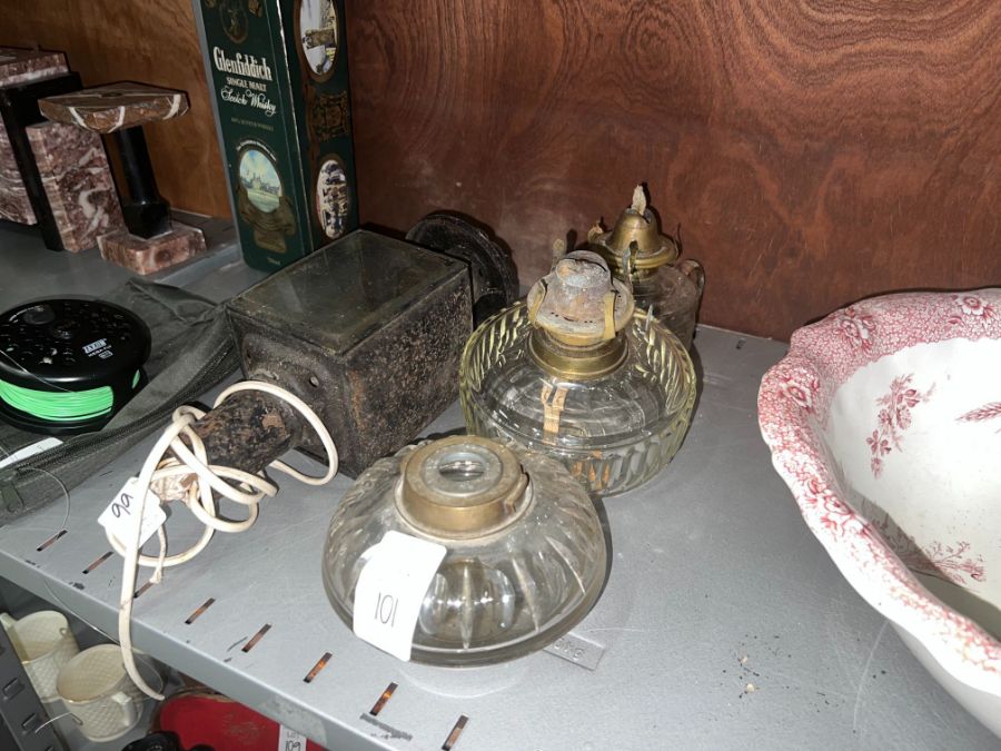 3X ASSORTED OIL LAMPS