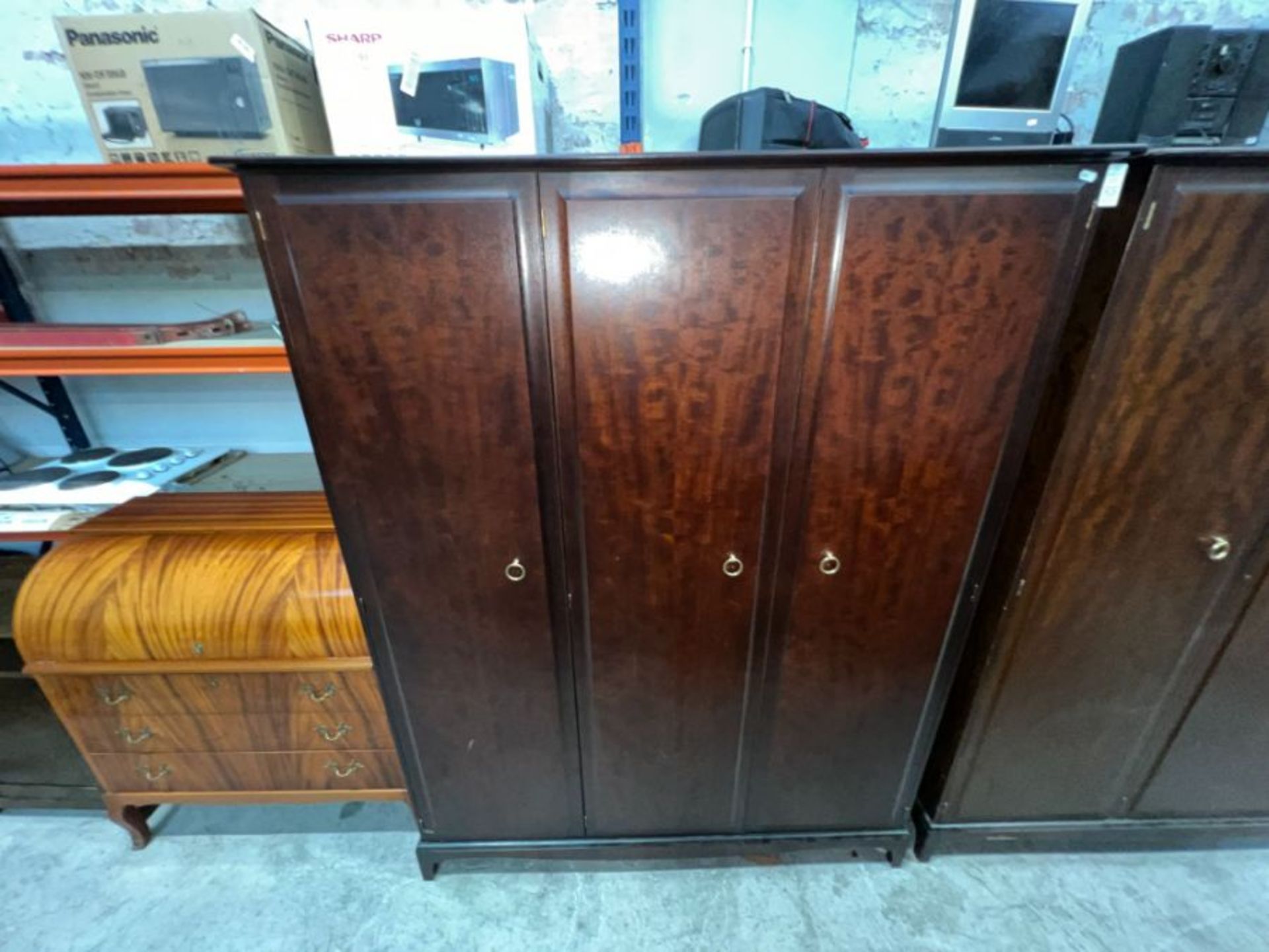 STAG MAHOGANY 3 DOOR WARDROBE