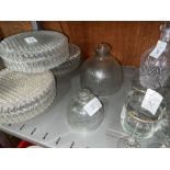 2X GLASS CHEESE CLOCHES