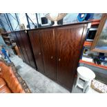 STAG MAHOGANY 3 DOOR WARDROBE