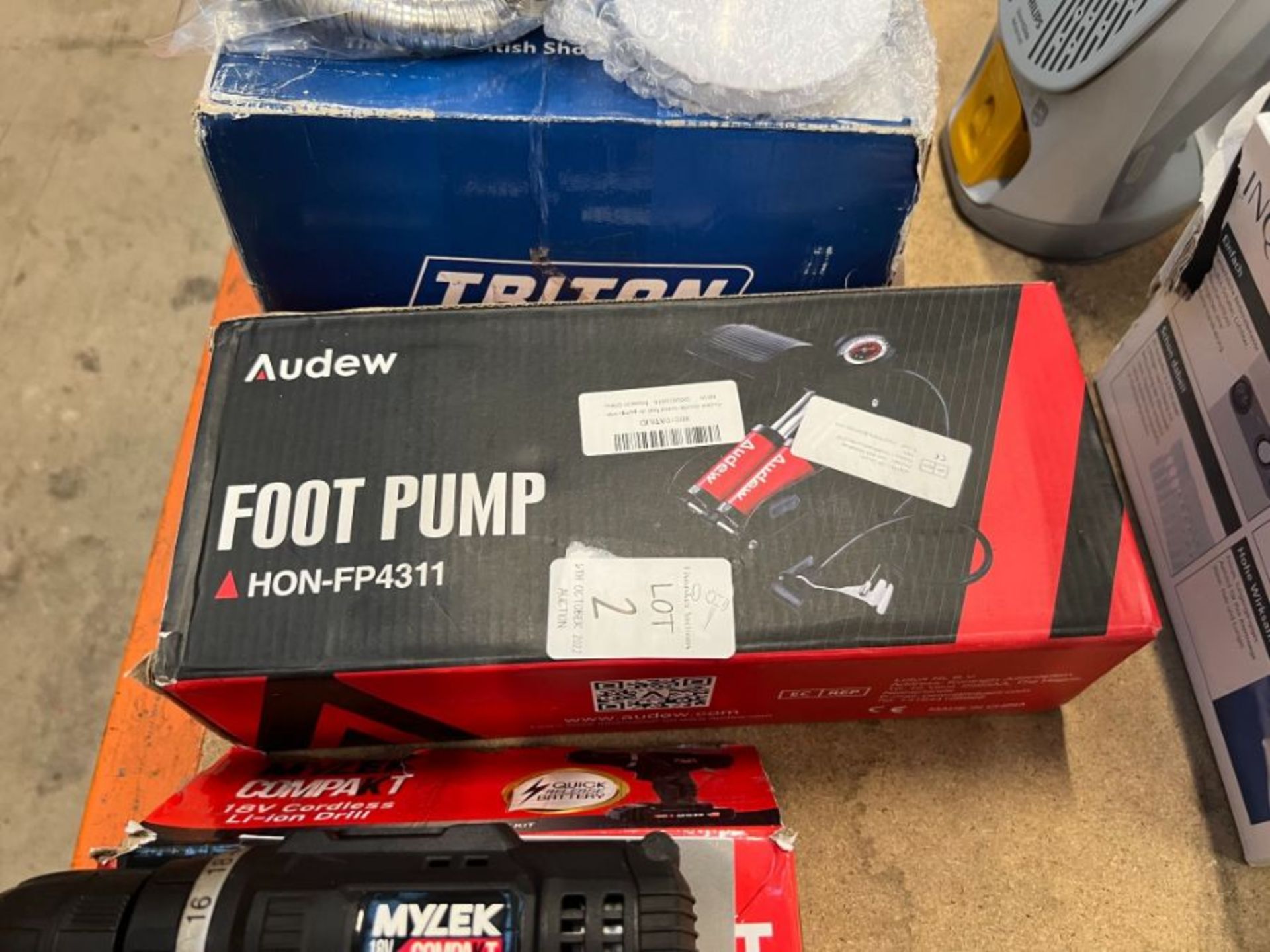 AUDEW DOUBLE BARREL FOOT PUMP