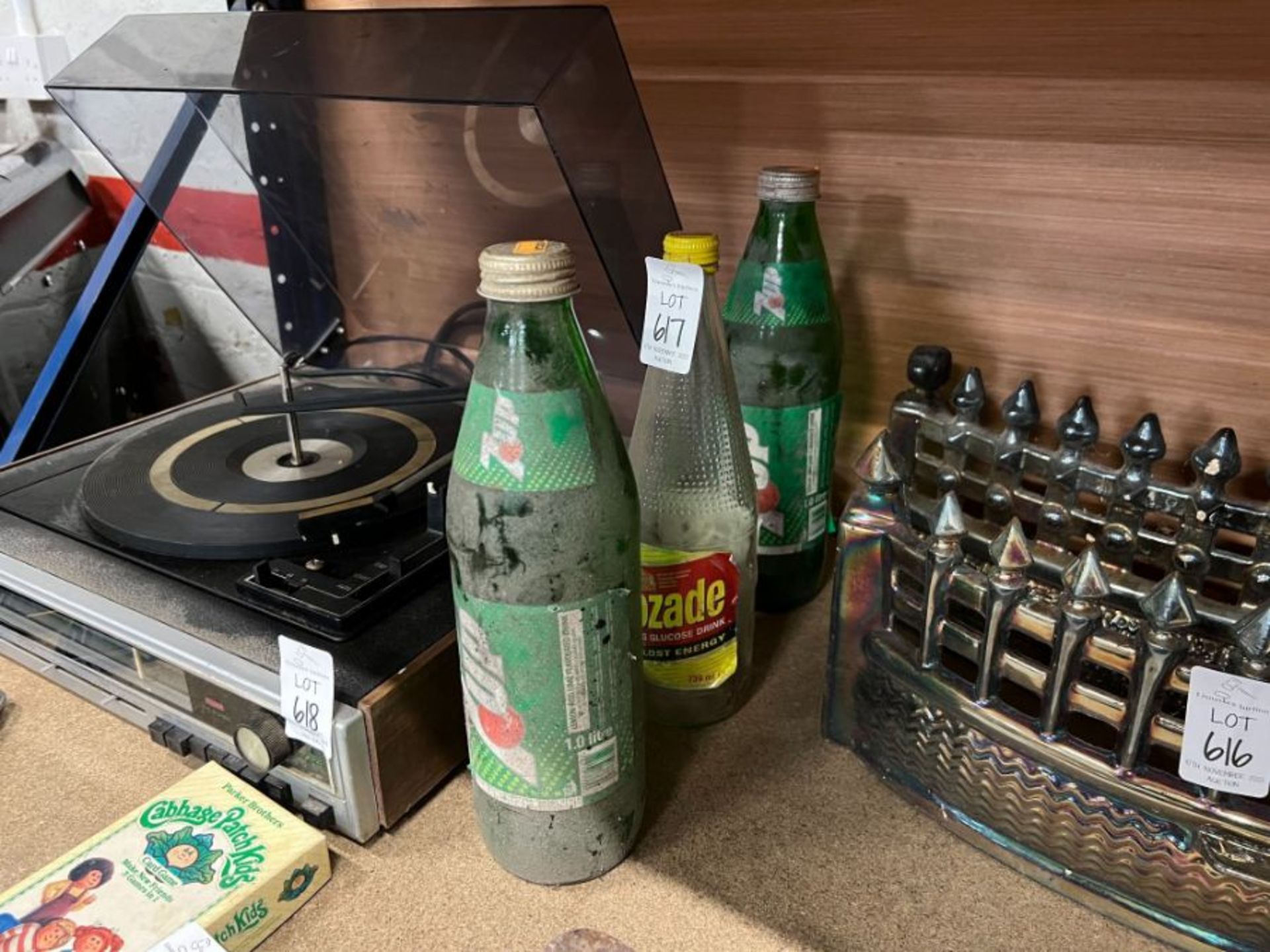 3X OLD GLASSES SODA BOTTLES