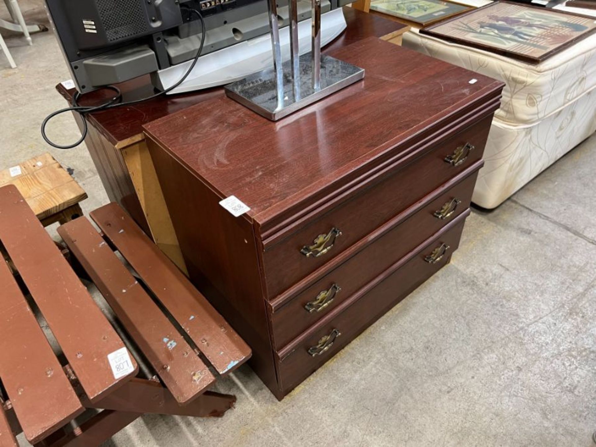 MAHOGANY 3 DRAWER CHEST