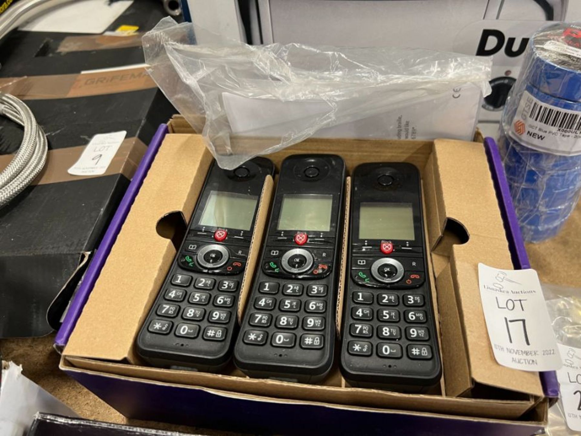 TRIPLE BT CORDLESS HOUSE PHONES (WORKING)