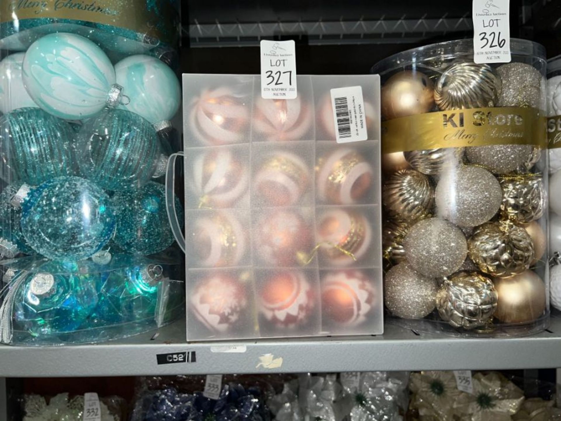 CASE OF CHRISTMAS BAUBLES (NEW)