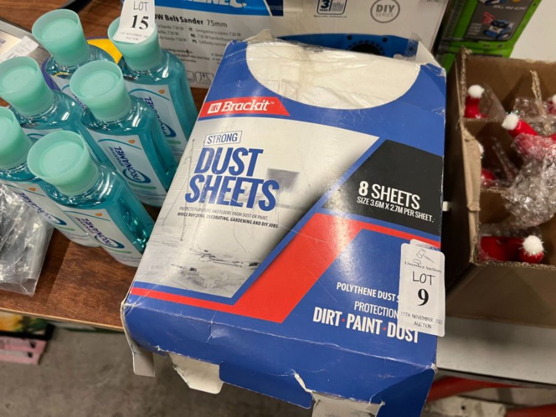 2X PACKS OF 8X STRONG DUST SHEETS