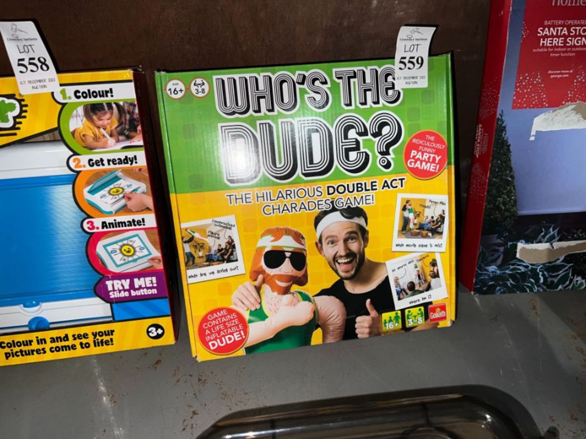 WHO'S THE DUDE? BOARD GAME