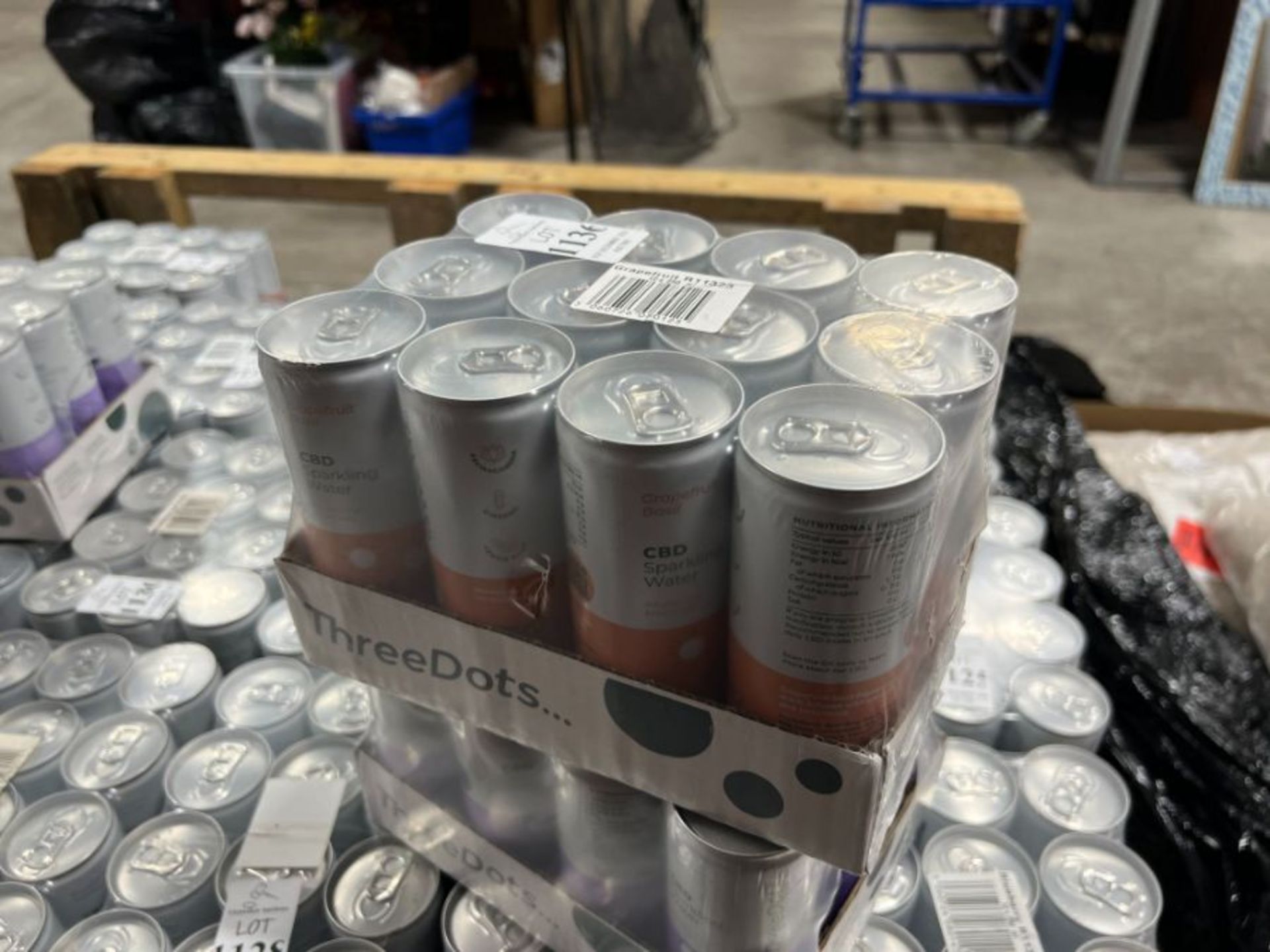 5X CASES OF 12 THREE DOT GRAPEFRUIT SPARKILING WATER