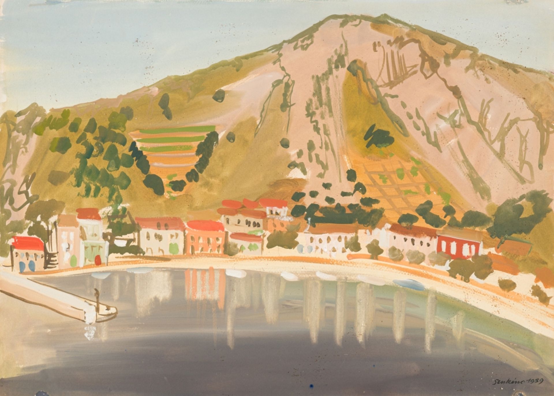 Senkinc, Franz(1902 - 1955)Trstenik, 1939Watercolor on PaperSigned and dated lower right as well