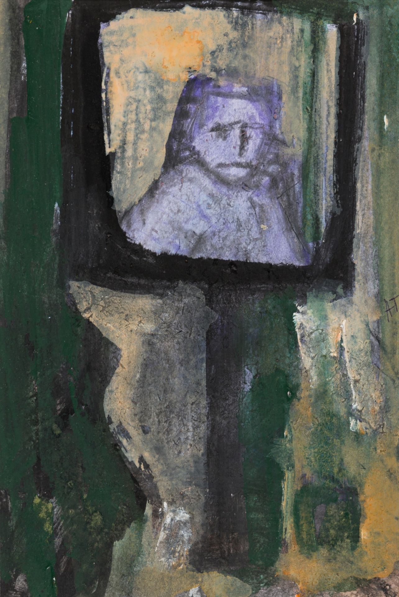Tepavcevic, Natasa(*1982)Bundle: Purple Figure in Frame & Nude in RoomBundle: Purple Figure in - Image 9 of 11
