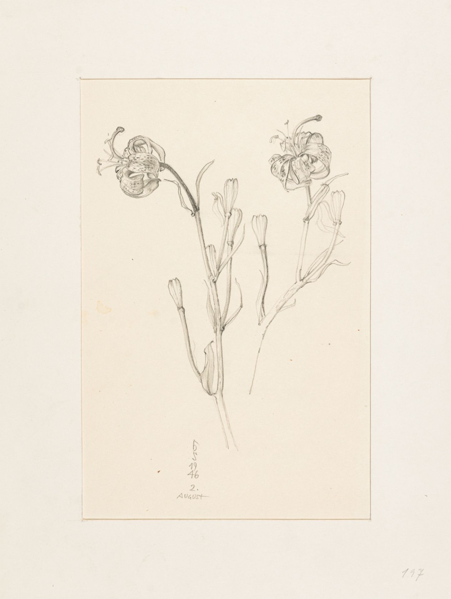 Strohofer, Hans (1885 - 1961) Mixed Lot: Flower Painting, 1935 / Flower Study, 1946 Flower Painting: - Image 6 of 6